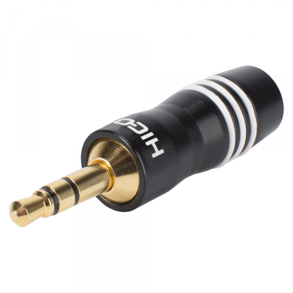 HICON CONNECTORS HICON-Klinkenstecker 3,5 stereo, schwarz
