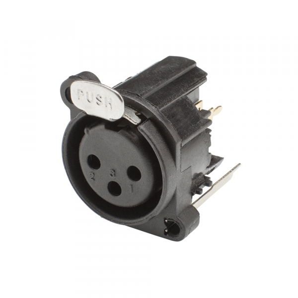 HICON CONNECTORS HICON XLR Einbaubuchse 3pol PCB vertikal