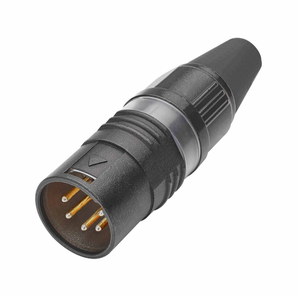 HICON CONNECTORS HICON-XLR Kabel-Stecker 5-pol PRO+ sw