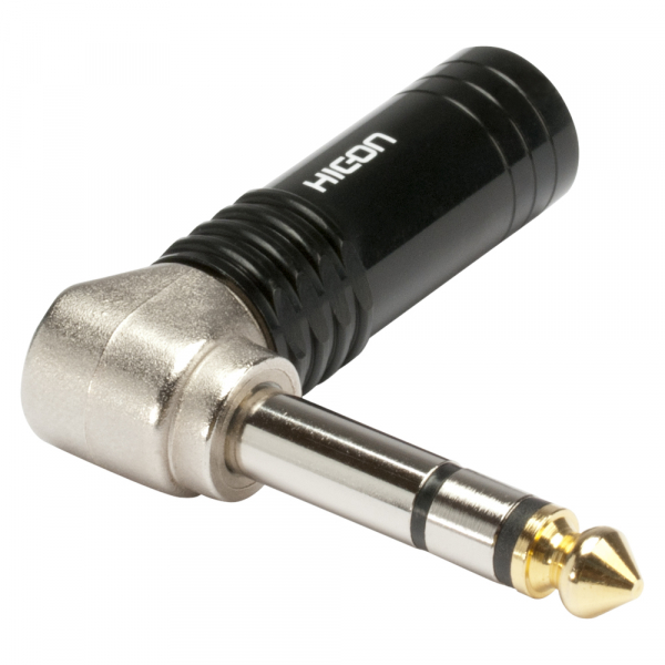 HICON CONNECTORS HICON-Klinkenstecker 6,3 stereo 90 Grad