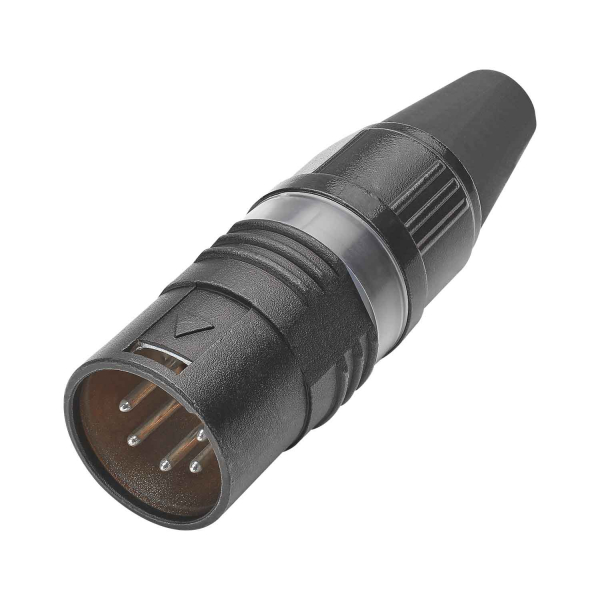 HICON CONNECTORS HICON-XLR Kabel-Stecker 5-pol PRO+ sw