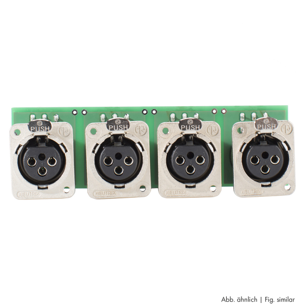 HICON HIFI&HOME Steckverbindermodul Klemmanschl. 4xXLR f