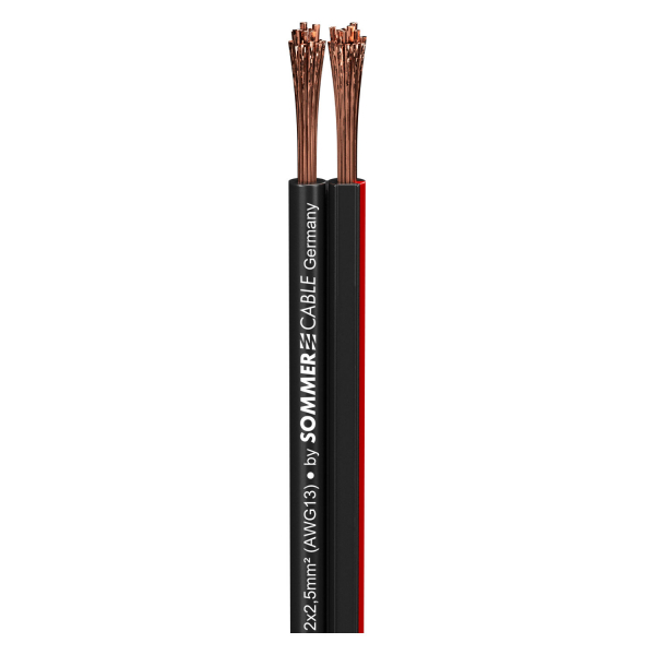 Sommer cable SC-NYFAZ Speakerkabel 2x2,5 qmm, schwarz