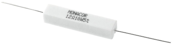 Monacor Hochlast-Zementwiderstand, 10 Watt LSR-120/10
