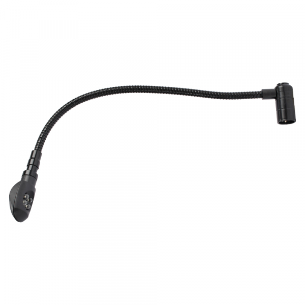 HICON CONNECTORS Gooseneck LED Lampe XLR 3pol,12V,sw 90°