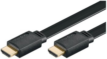 HDMI™-Verbindungsflachkabel (High Definition Multimedia Interface) zur hochauflösenden Übertragung von digitalen Video- und Audiodaten