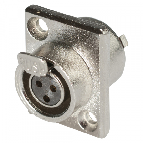 HICON CONNECTORS HICON-Mini-XLR Einbau-Buchse 3-pol