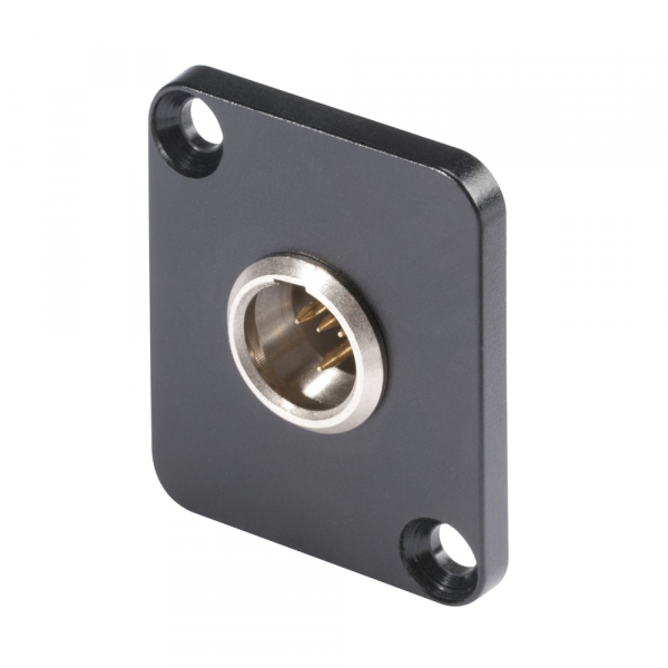 HICON CONNECTORS HICON-Mini-XLR Einbaust. 4-pol D-Flansch