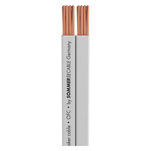 Sommer cable TRIBUN Speaker-Flachkabel 2x2,50mm² ws