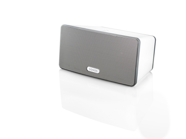 Sonos PLAY:3 weiß All-in-One Sonos-Player mit großem Sound in einem kompakten Format, streame alle Musik der Welt wireless in jeden Raum