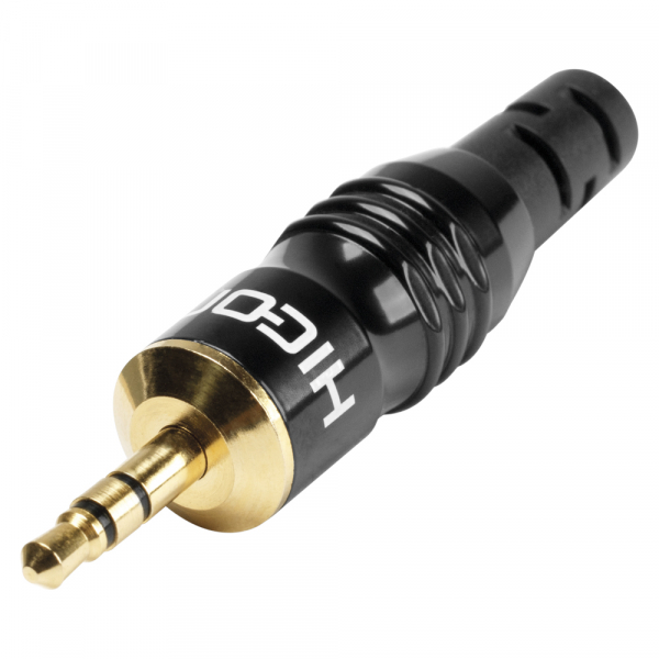 HICON CONNECTORS HICON-Klinkenstecker 3,5 stereo, schwarz