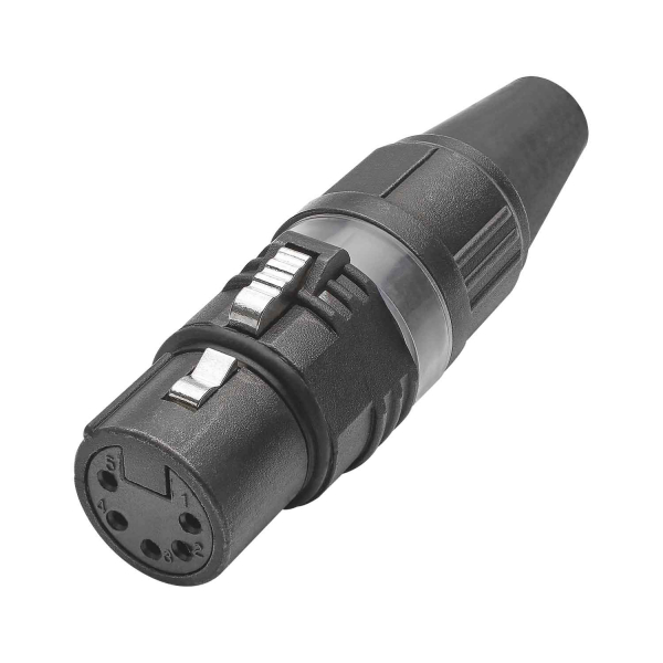 HICON CONNECTORS HICON-XLR Kabel-Buchse 5-pol PRO+ sw