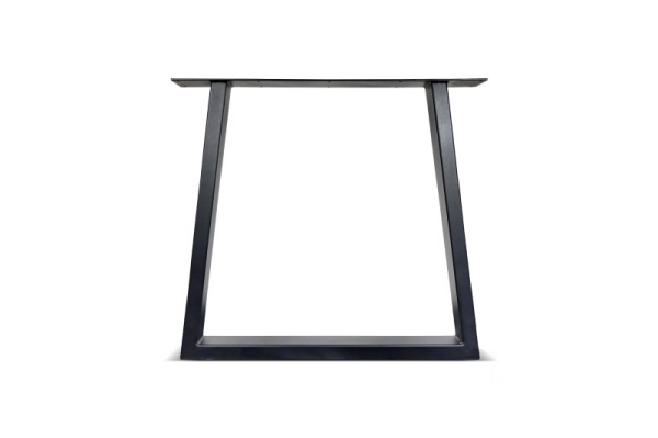 Tischgestell Trapez, Gestellfarbe schwarz, Stahlprofil 4х10cm