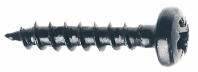 Schraube (Halbrundkopf) Kreuzschlitz 3,5 x 19 mm schwarz