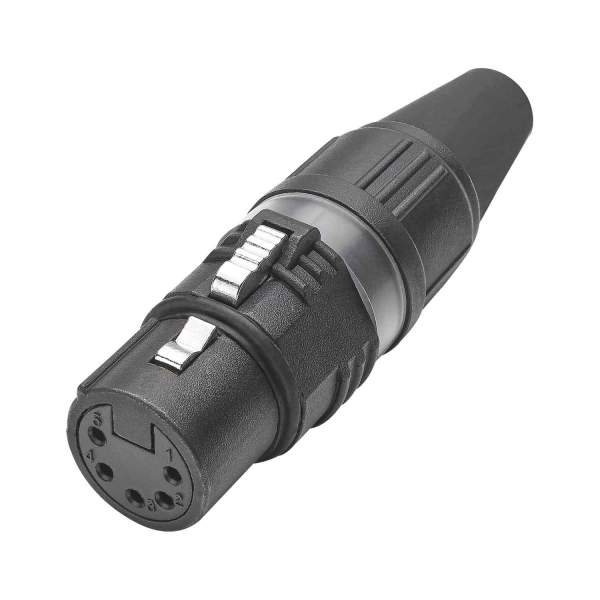 HICON CONNECTORS HICON-XLR Kabel-Buchse 5-pol schwarz