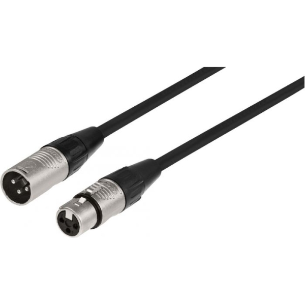 XLR-Kabel MECT-30/SW Geräte-Verbindungskabel/Patchkabel, 0,3m