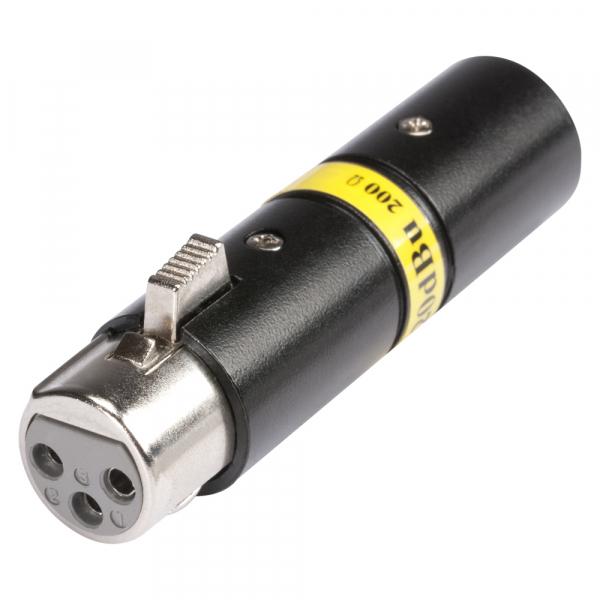 HICON CONNECTORS Hicon XLR f > XLR m inkl. Dämpfungsglied