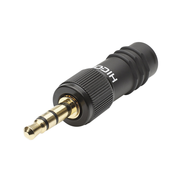 HICON CONNECTORS HICON-Klinkenstecker 3,5 stereo black
