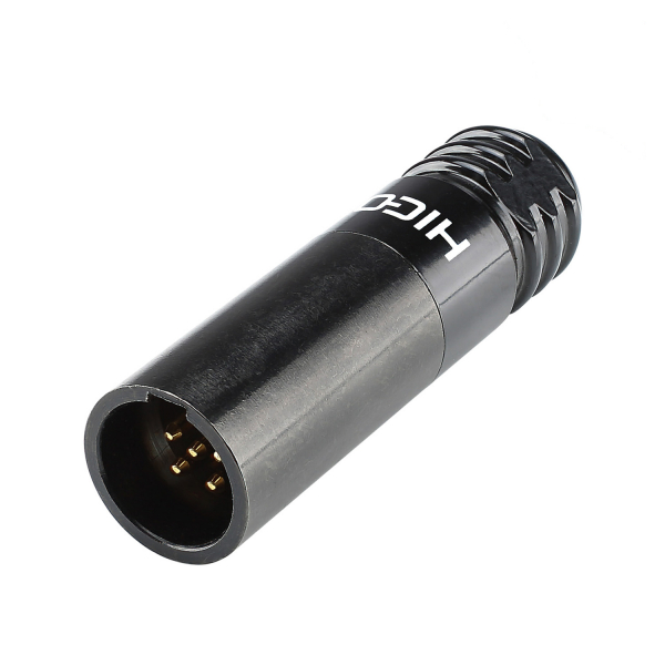 HICON CONNECTORS HICON-Mini-XLR Kabelstecker 5pol schwarz