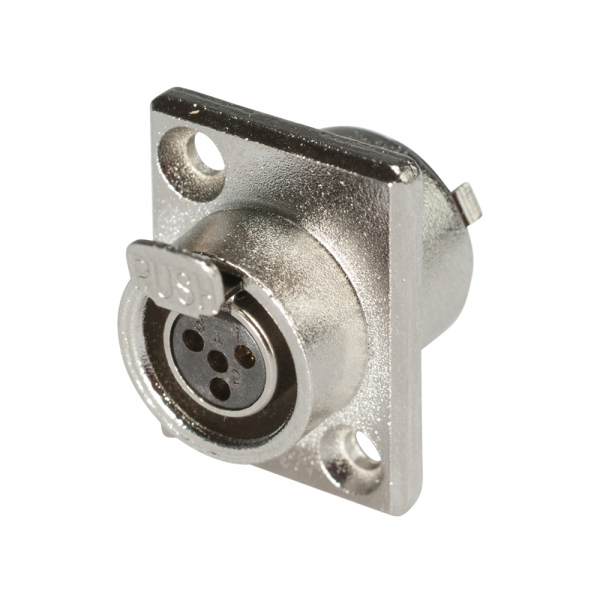 HICON CONNECTORS HICON-Mini-XLR Einbau-Buchse 4-pol