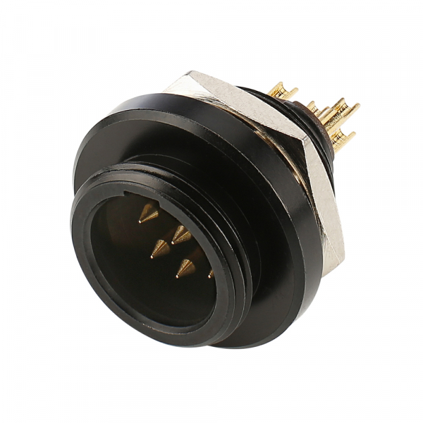 HICON CONNECTORS HICON-Mini-XLR Einbau-Stecker 5-pol IP67