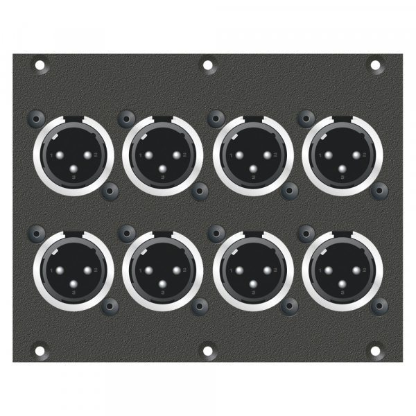 Sommer cable SYSBOXX-Modul 2HE 3BE 8xXLRm
