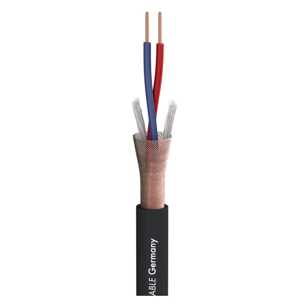Sommer cable SC-STAGE Mikrofonkabel, 2x0,22mm², sw