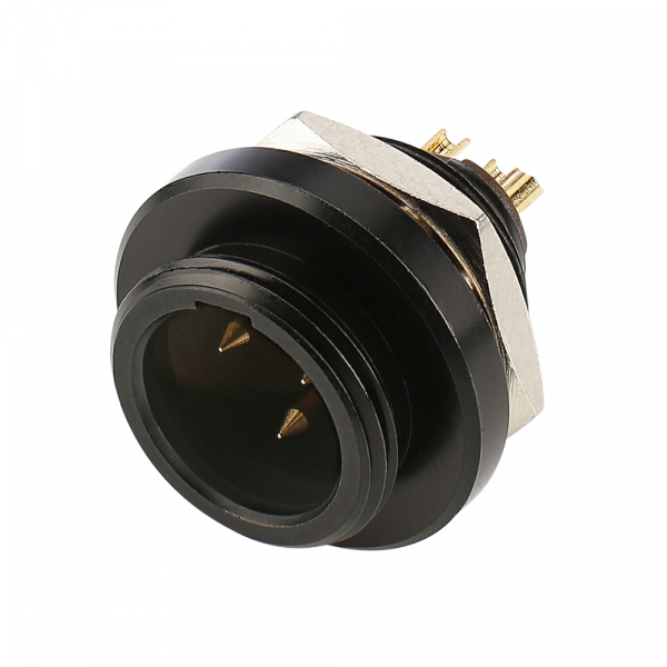 HICON CONNECTORS HICON-Mini-XLR Einbau-Stecker 3-pol IP67