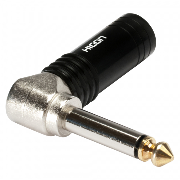 HICON CONNECTORS HICON-Klinkenstecker 6,3 mono 90 Grad