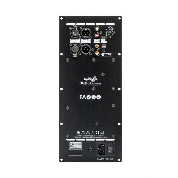 Hypex FusionAmp FA252 with on-board SMPS and DSP