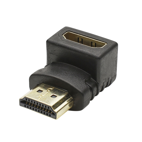 HICON CONNECTORS Adapter HDMI male HDMI female 90°