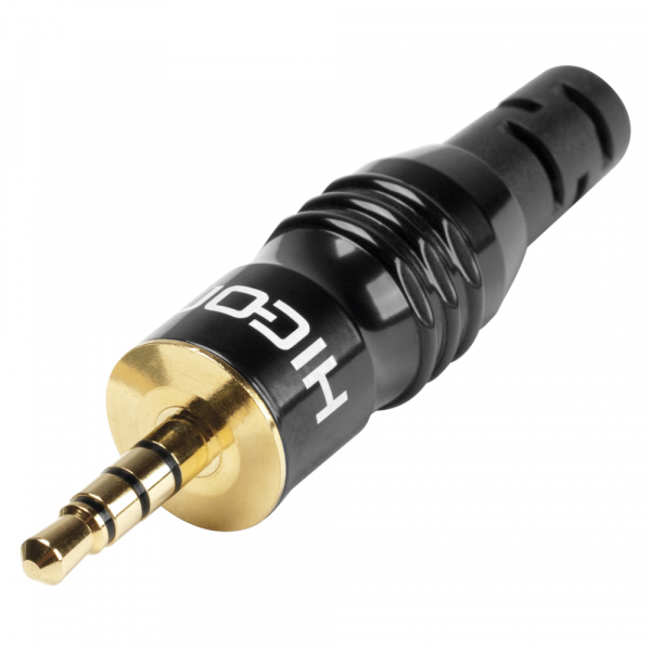 HICON CONNECTORS HICON-Klinkenstecker 3,5mm 4-pol,schwarz