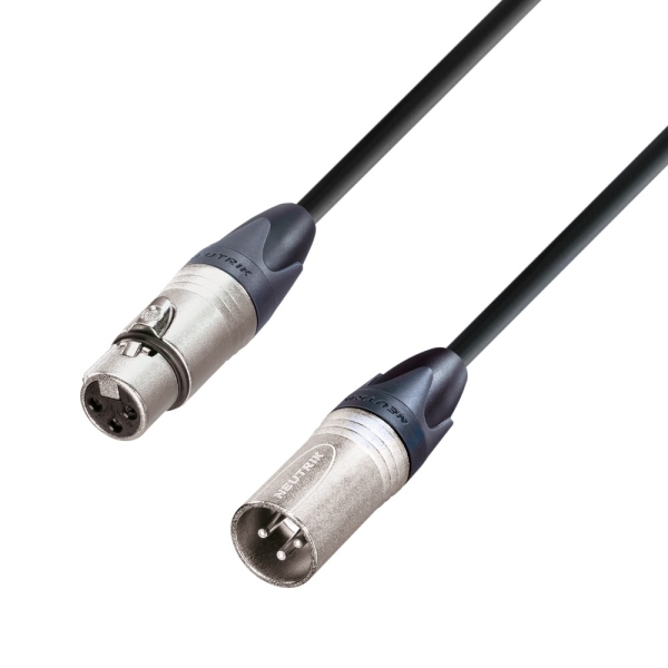Mikrofonkabel Neutrik XLR female auf XLR male 10 m Adam Hall Cables K5 MMF 1000