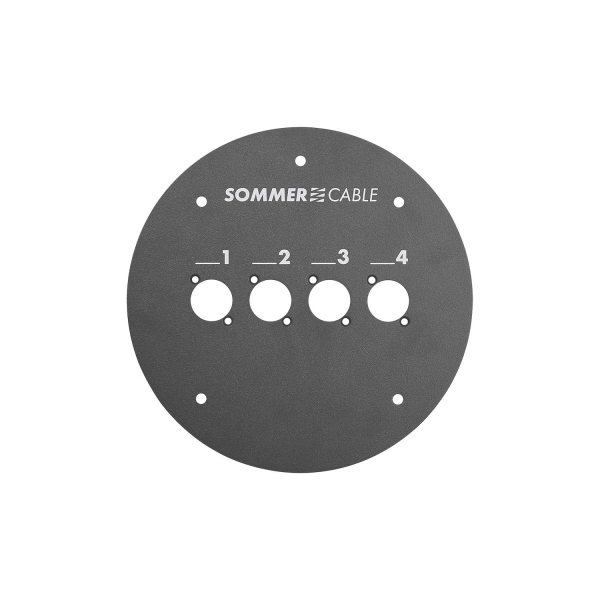 Sommer cable Frontblech mit 4 XLR Bohrungen,