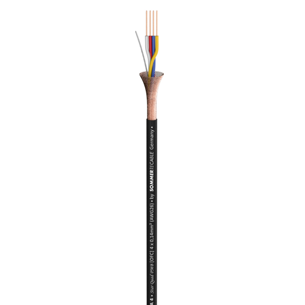 Sommer cable SC-CICADA 4-adrig Patch u. Mikrofonk./sw