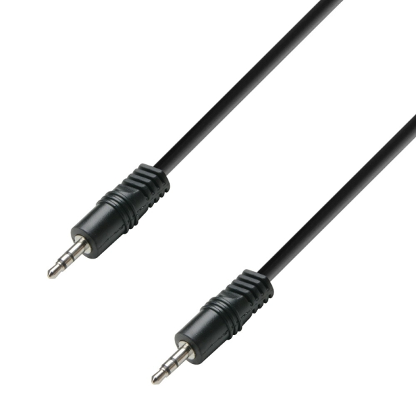 Audiokabel 3,5 mm Stereo-Klinke auf 3,5 mm Stereo-Klinke 1,5 m Adam Hall Cables K3 BWW 0150