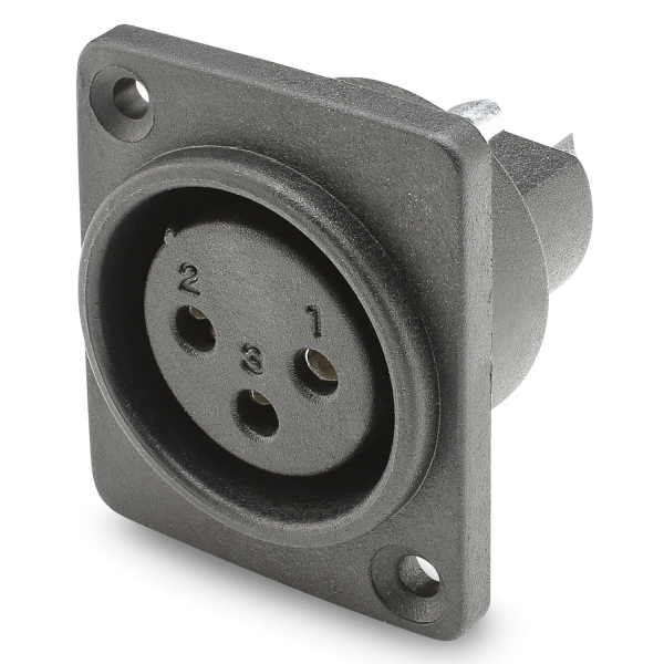 HICON CONNECTORS HICON-XLR Einbau MARLIN 3pol female sw