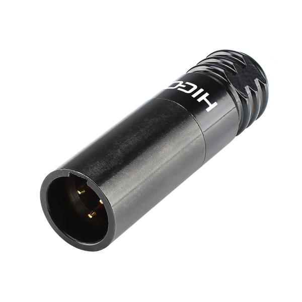HICON CONNECTORS HICON-Mini-XLR Kabelstecker 3pol schwarz