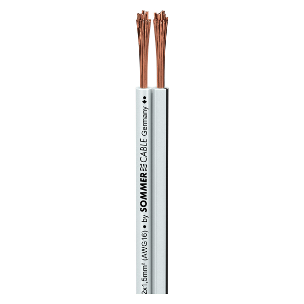 Sommer cable SC-NYFAZ Speakerkabel 2x1,5 qmm, weiss
