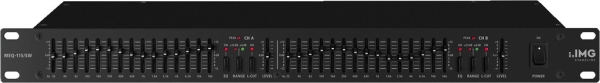 IMG Stage Line 2-Kanal-Graphic-Equalizer MEQ-115/SW